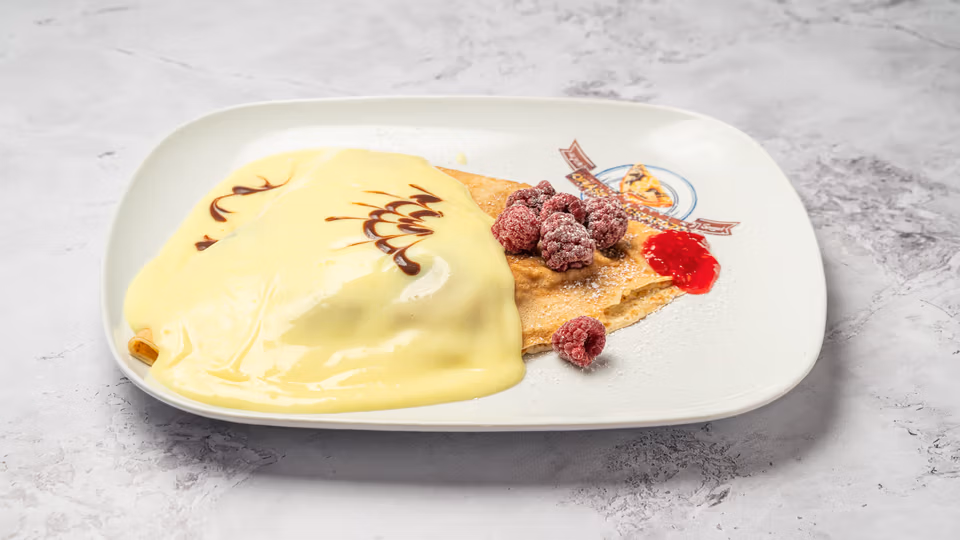 Vaníliás Málnás Óriáspalacsinta