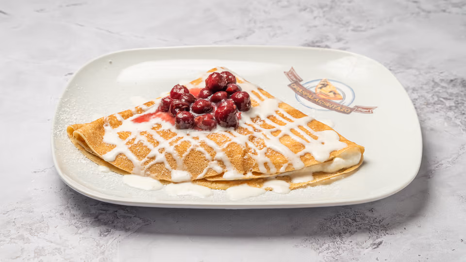 Túrós-Málnás Óriáspalacsinta